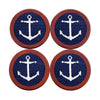 Anchor Needlepoint Coasters by Smathers & Branson - Country Club Prep