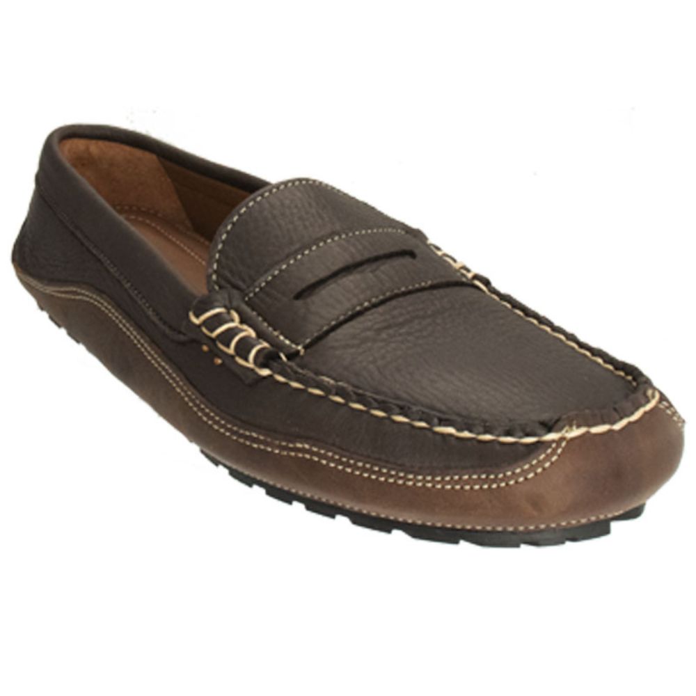 Kiawah Vail Penny Loafer in Mahogany Elk by Country Club Prep - Country Club Prep