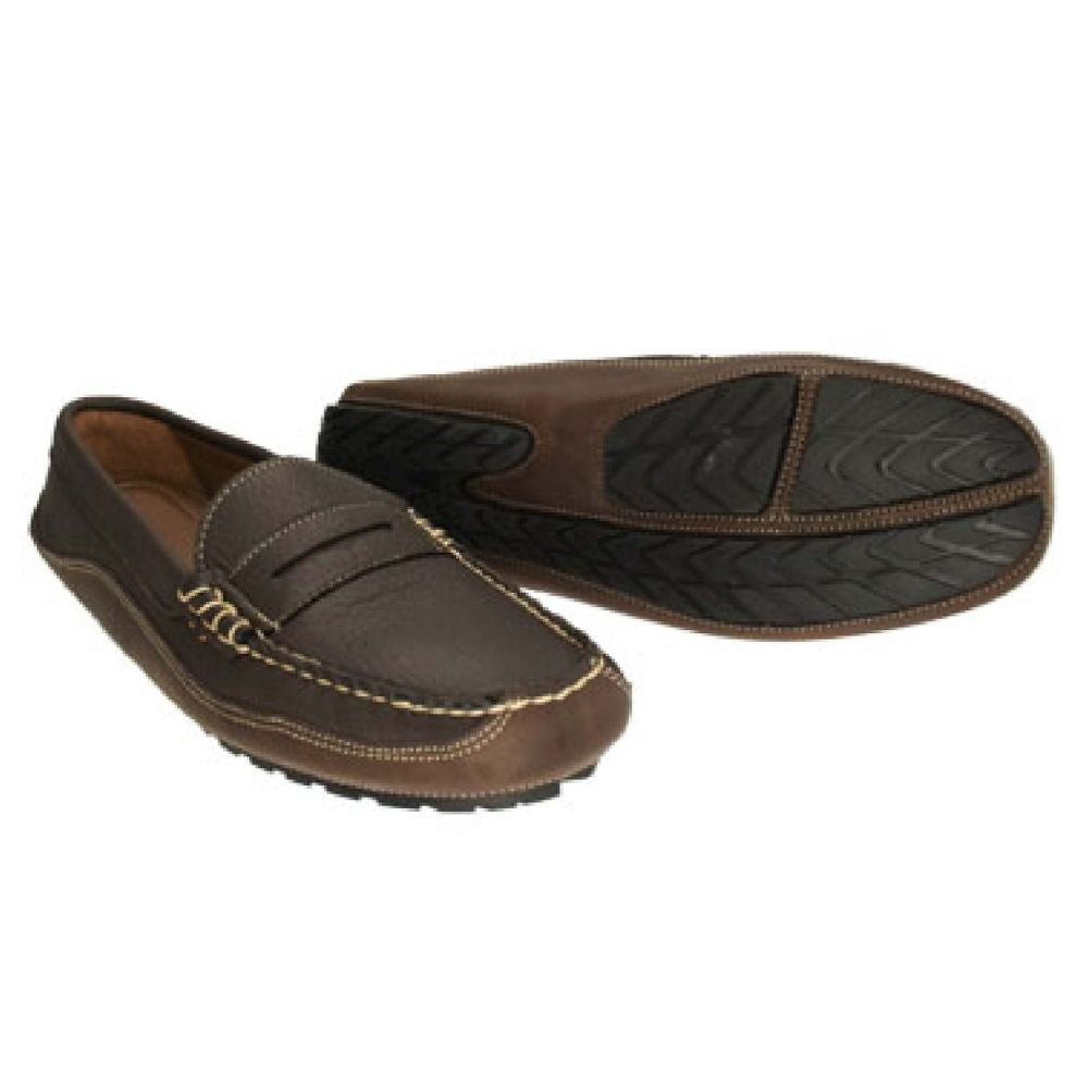 Kiawah Vail Penny Loafer in Mahogany Elk by Country Club Prep - Country Club Prep