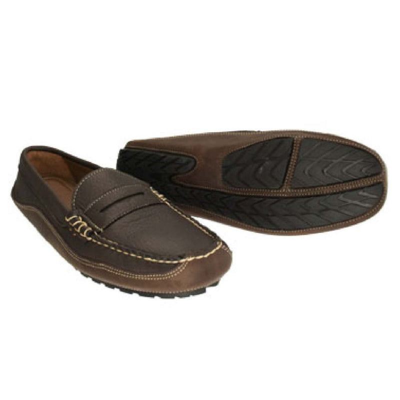 Kiawah Vail Penny Loafer in Mahogany Elk by Country Club Prep - Country Club Prep
