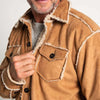 Vintage Washed Sherpa Button Jacket by True Grit - Country Club Prep