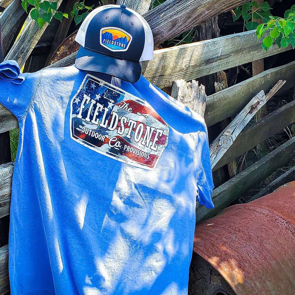 Red, White and Blue Tee Shirt by Fieldstone Outdoor Provisions Co. - Country Club Prep