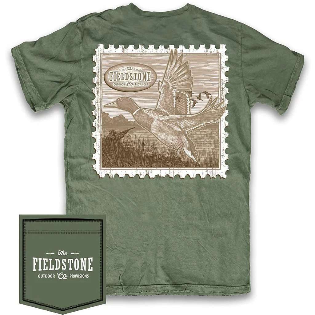 Stamp Tee Shirt by Fieldstone Outdoor Provisions Co. - Country Club Prep