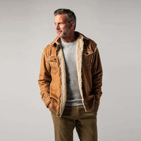 Vintage Washed Sherpa Button Jacket by True Grit - Country Club Prep