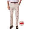 Stretch Twill Harbor Pant with Embroidered Smoker Grill and Pig by Castaway Clothing - Country Club Prep