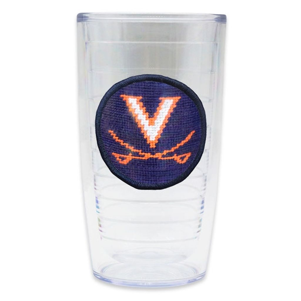 University of Virginia Needlepoint Tumbler by Smathers & Branson - Country Club Prep