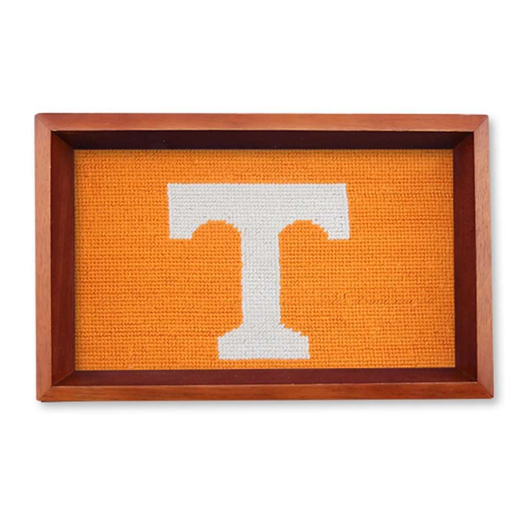 University of Tennessee Power T Needlepoint Valet Tray by Smathers & Branson - Country Club Prep