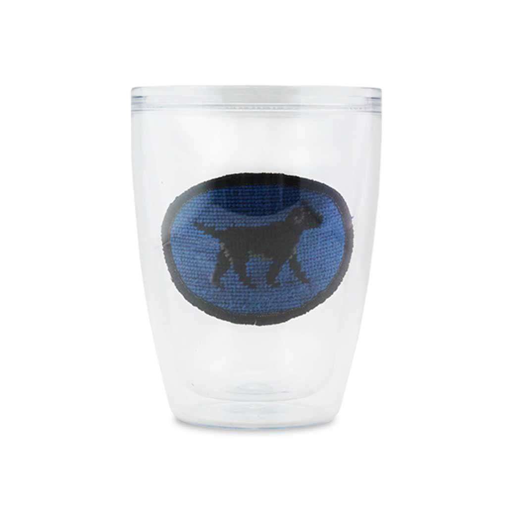 Black Lab Needlepoint Tumbler by Smathers & Branson - Country Club Prep