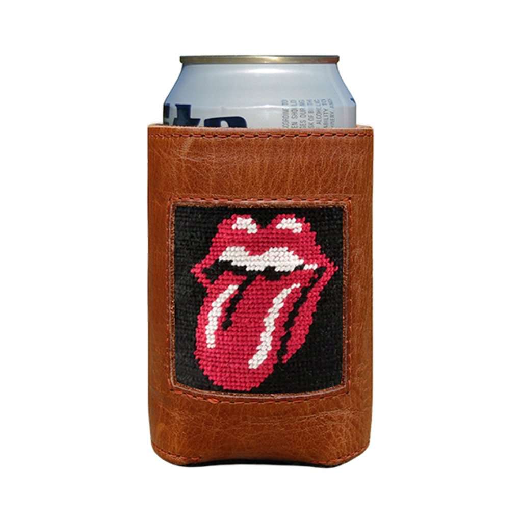 Rolling Stones Needlepoint Can Cooler by Smathers & Branson - Country Club Prep