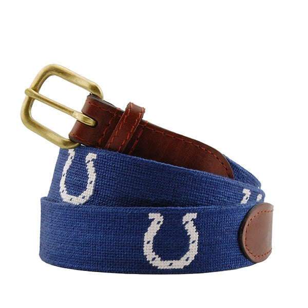 Indianapolis Colts Needlepoint Belt by Smathers & Branson - Country Club Prep
