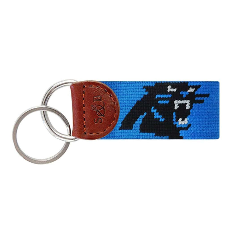 Carolina Panthers Needlepoint Key Fob by Smathers & Branson - Country Club Prep