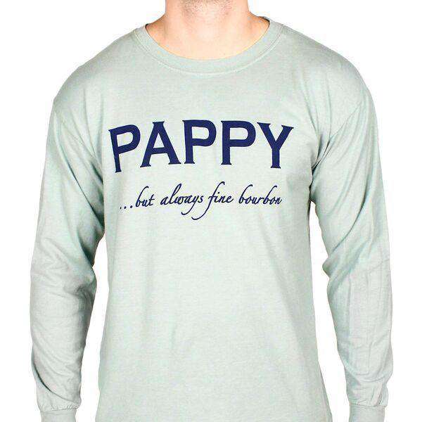 Pappy But Always Fine Bourbon Long Sleeve Tee in Grey by Pappy Van Winkle - Country Club Prep