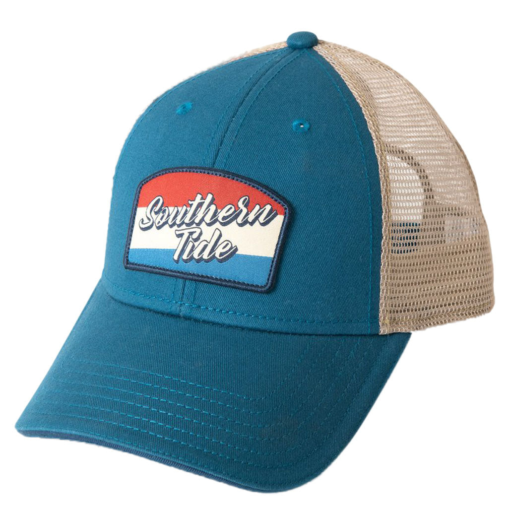 Flag Patch Trucker Hat by Southern Tide - Country Club Prep