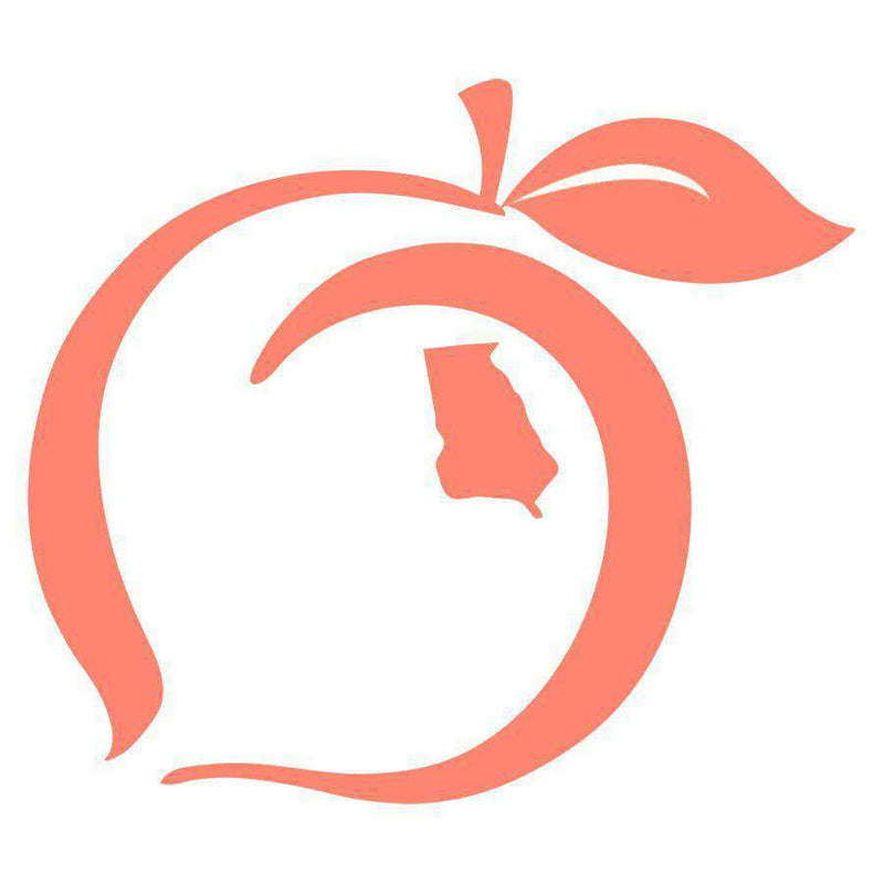 Peach Logo Decal in Peach Orange by Peach State Pride - Country Club Prep