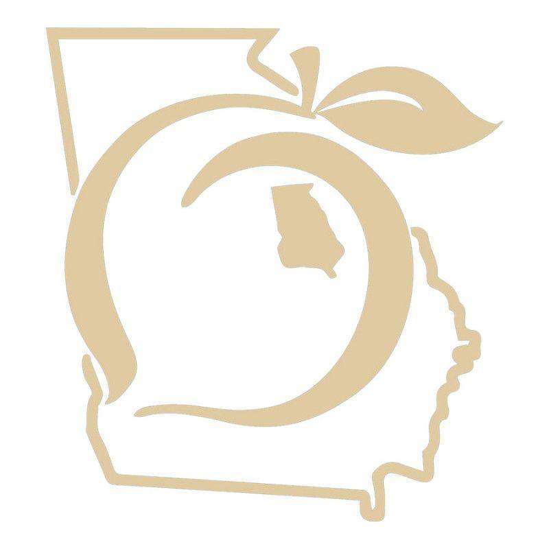 Peach State Decal in Beige by Peach State Pride - Country Club Prep
