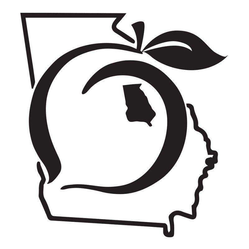 Peach State Decal in Black by Peach State Pride - Country Club Prep