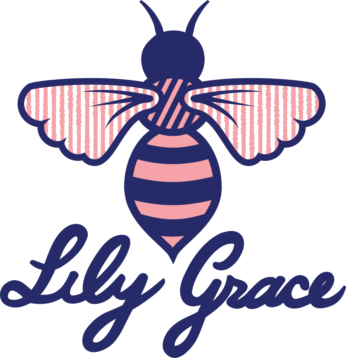 Seersucker Logo Sticker by Lily Grace - Country Club Prep