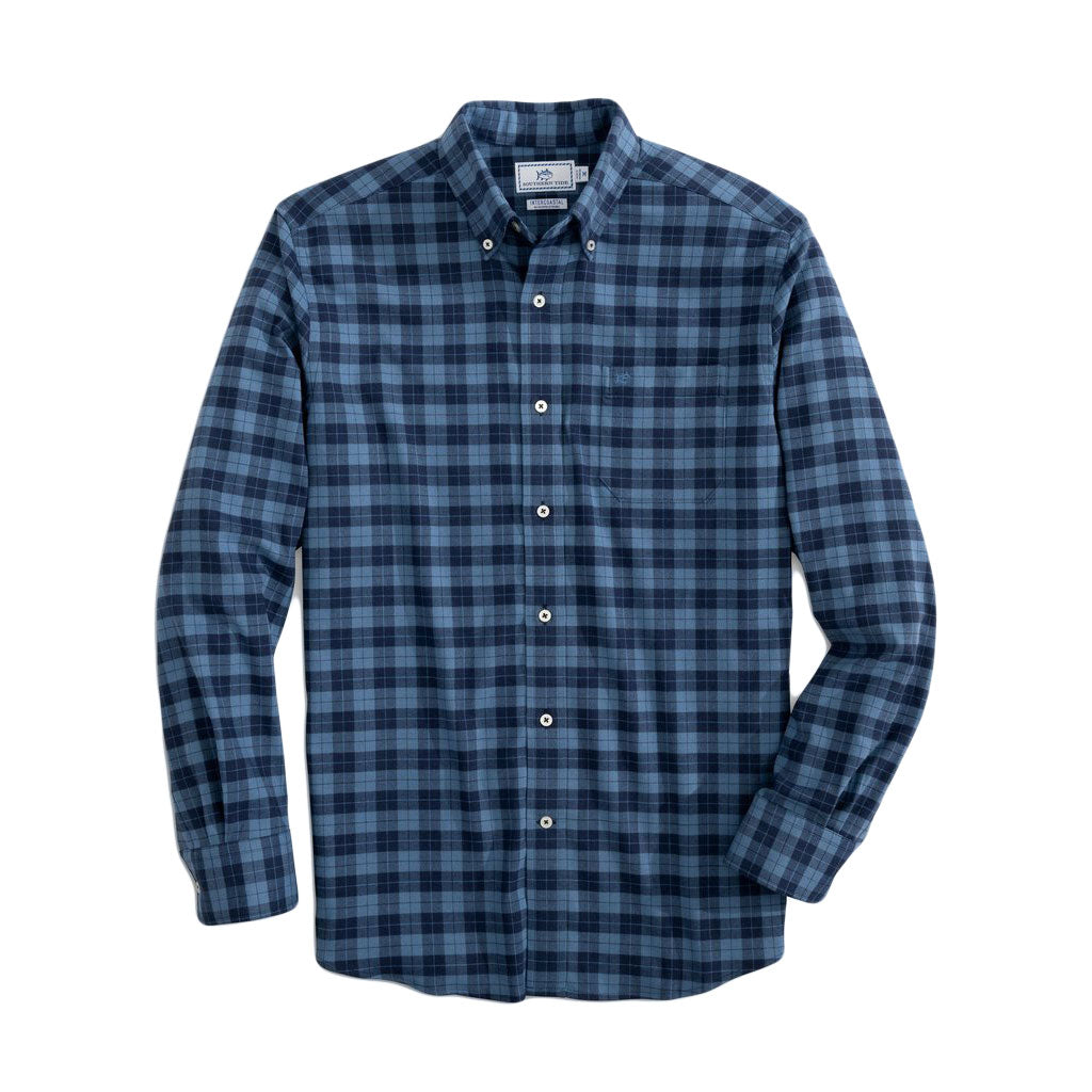 Flannel Intercoastal Rig Plaid Sport Shirt by Southern Tide - Country Club Prep