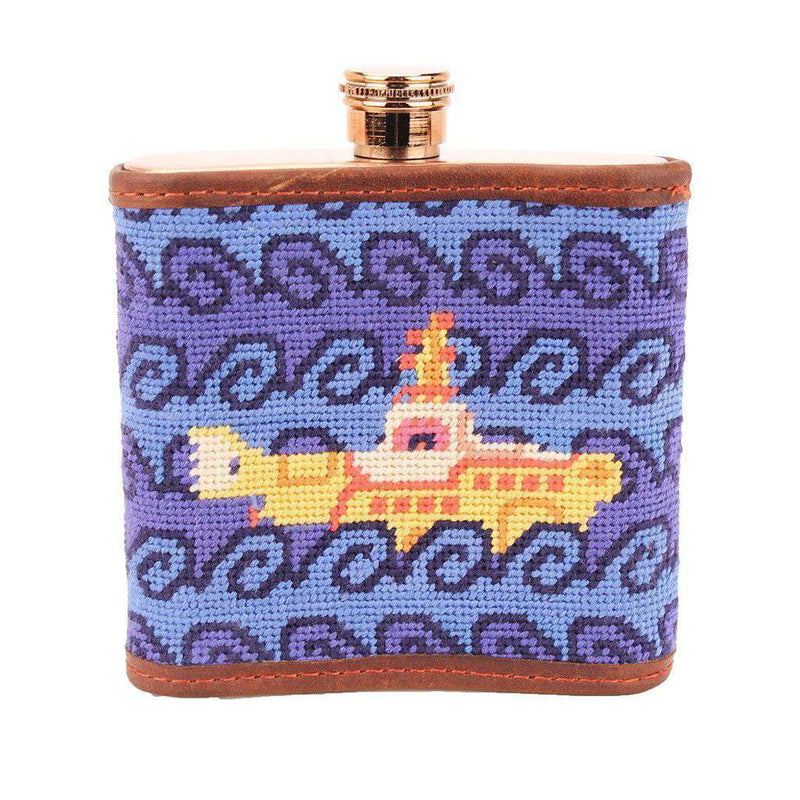 Beneath The Waves Needlepoint Flask by Smathers & Branson - Country Club Prep