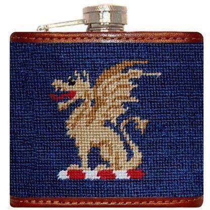 Beta Theta Pi Needlepoint Flask in Blue by Smathers & Branson - Country Club Prep