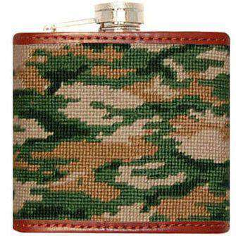 Camo Needlepoint Flask by Smathers & Branson - Country Club Prep