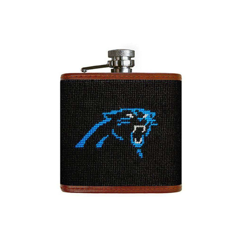 Carolina Panthers Needlepoint Flask by Smathers & Branson - Country Club Prep