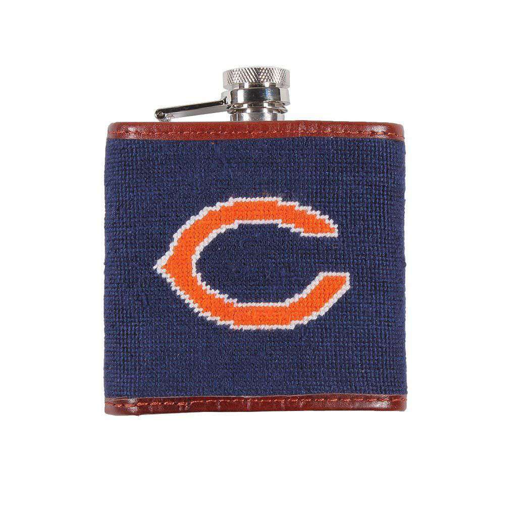 Chicago Bears Needlepoint Flask by Smathers & Branson - Country Club Prep