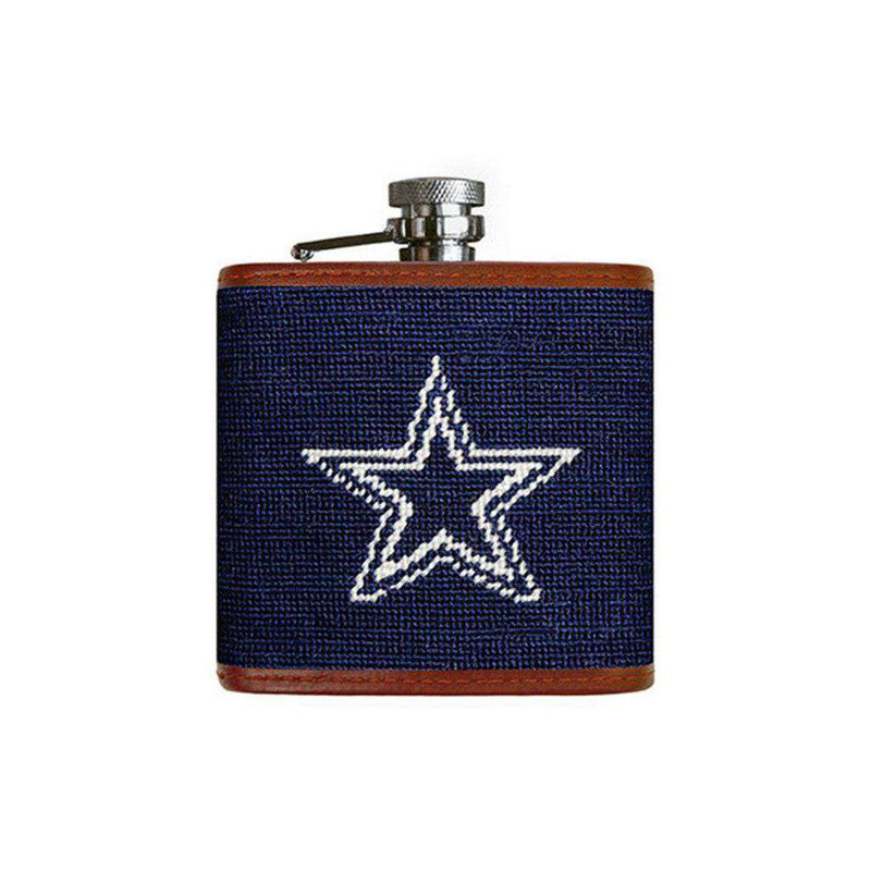 Dallas Cowboys Needlepoint Flask by Smathers & Branson - Country Club Prep