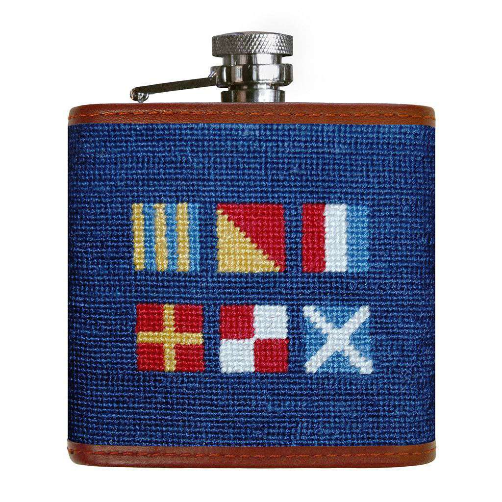 Got Rum Needlepoint Flask by Smathers & Branson - Country Club Prep