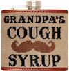 Grandpa's Cough Syrup Needlepoint Flask in Tan by Smathers & Branson - Country Club Prep