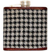 Houndstooth Needlepoint Flask by Smathers & Branson - Country Club Prep