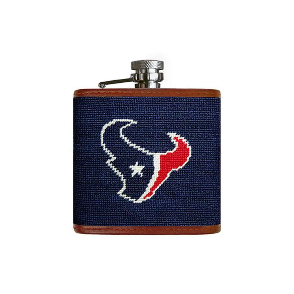 Houston Texans Needlepoint Flask by Smathers & Branson - Country Club Prep