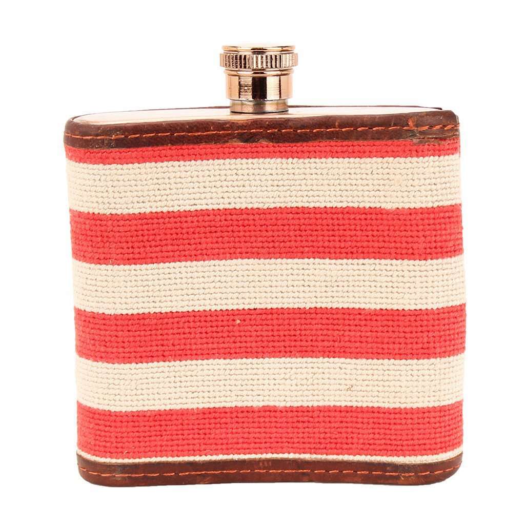 JFK Needlepoint Flask by Smathers & Branson - Country Club Prep