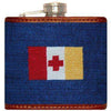 Kappa Alpha Order Needlepoint Flask in Blue by Smathers & Branson - Country Club Prep