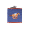 Limited Edition Race Horse and Bourbon Needlepoint Flask by Smathers & Branson - Country Club Prep