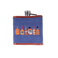 Limited Edition Race Horse and Bourbon Needlepoint Flask by Smathers & Branson - Country Club Prep
