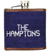 Limited Edition Southampton-Nautical Flags Needlepoint Flask in Navy by Smathers & Branson - Country Club Prep