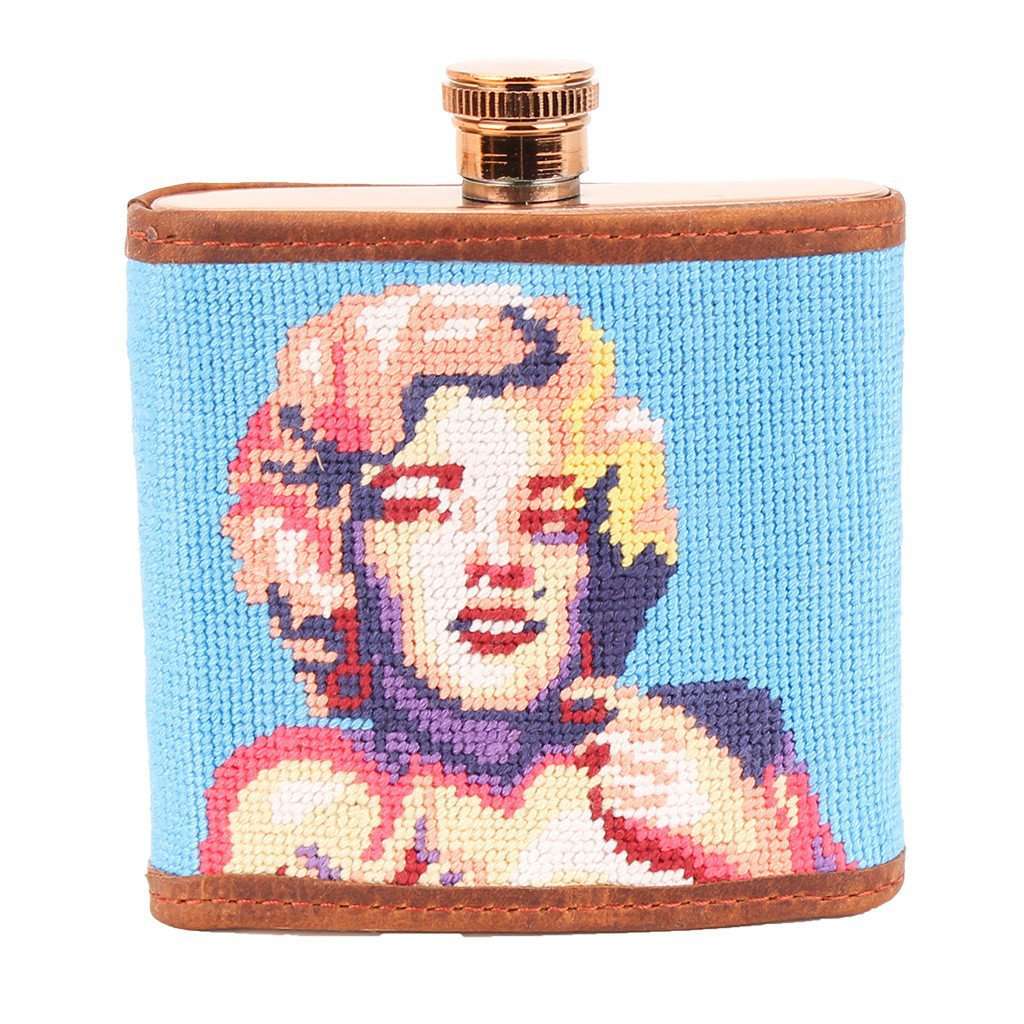 Monroe Needlepoint Flask by Smathers & Branson - Country Club Prep