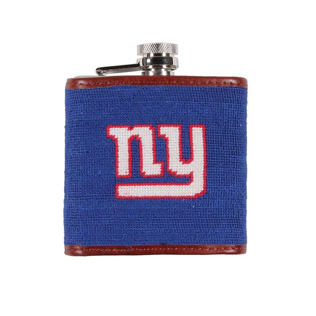 New York Giants Needlepoint Flask by Smathers & Branson - Country Club Prep