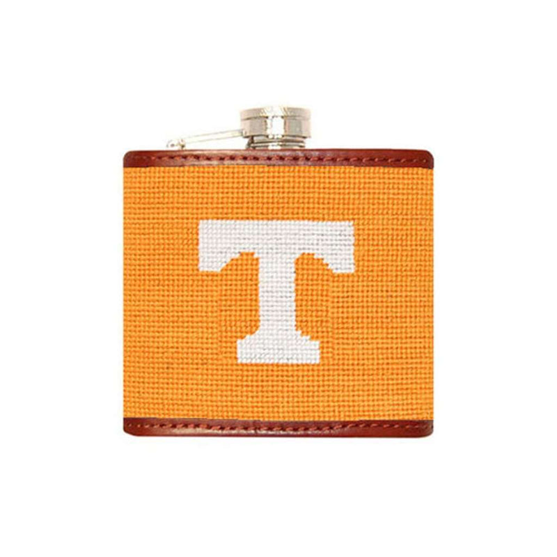 Tennessee Power T Needlepoint Flask by Smathers & Branson - Country Club Prep