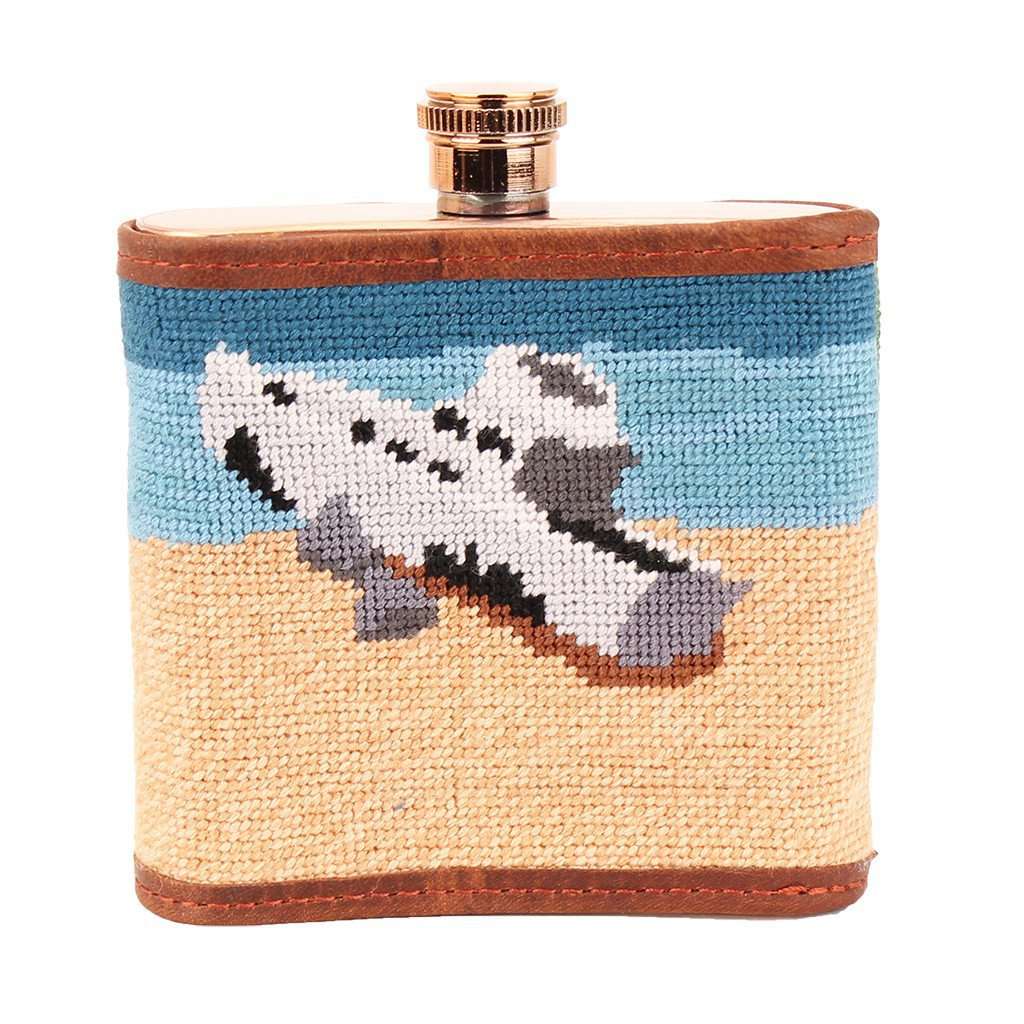 Three Hour Tour Needlepoint Flask by Smathers & Branson - Country Club Prep