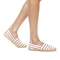 Classic Stripe Espadrille in Red and White by Soludos - Country Club Prep