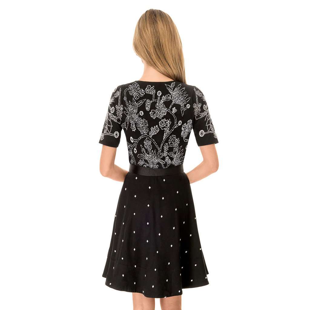Hand-Embroidered French Knot Dress by Gretchen Scott Designs - Country Club Prep