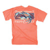 Crab T-Shirt in Neon Melon by Fripp & Folly - Country Club Prep