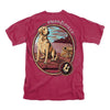 Dog on A Dock T-Shirt in Crimson by Fripp & Folly - Country Club Prep