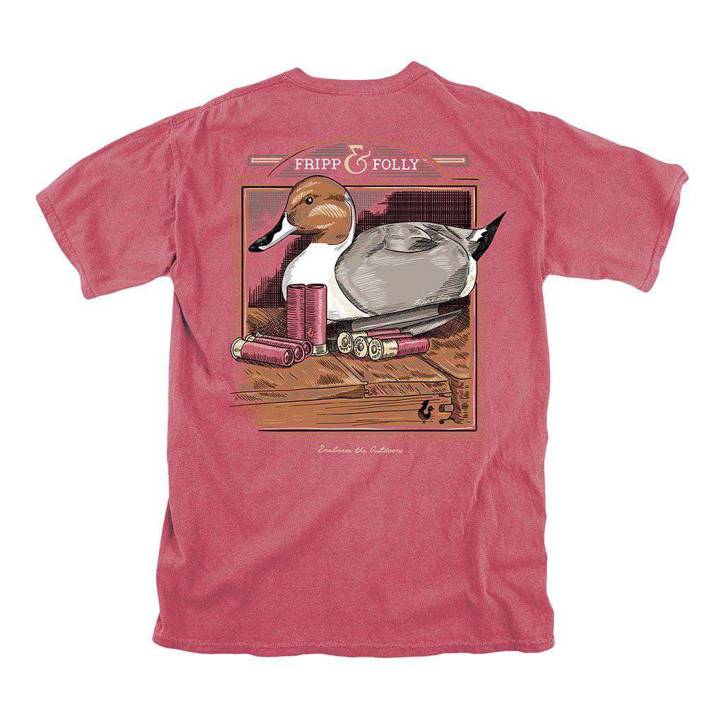 Duck Decoy T-Shirt in Crimson by Fripp & Folly - Country Club Prep