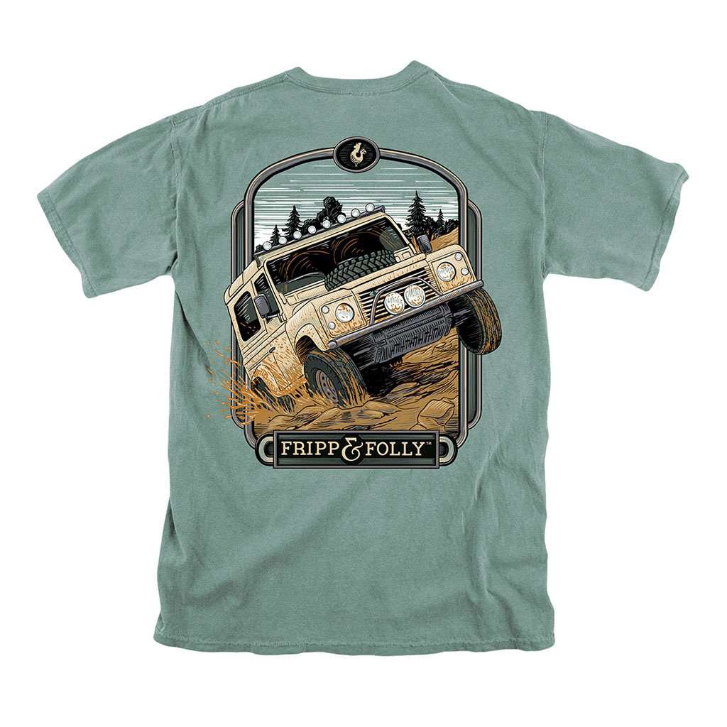 Off Roading T-Shirt in Light Green by Fripp & Folly - Country Club Prep
