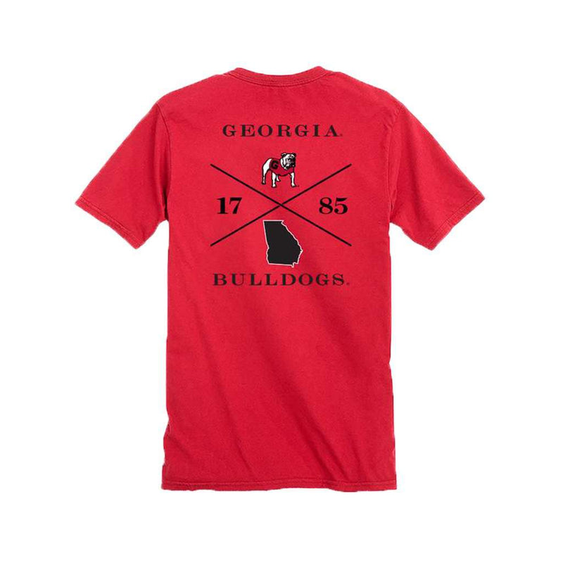 Georgia Bulldogs Cross Short Sleeve T-Shirt by Southern Tide - Country Club Prep