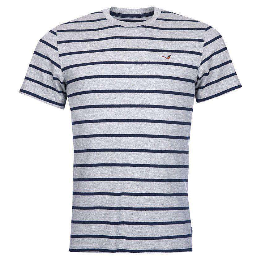 Gloucester Tee in Grey Marl by Barbour - Country Club Prep