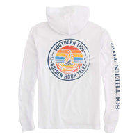 Golden Hour Tales Long Sleeve Hoodie T-Shirt by Southern Tide - Country Club Prep